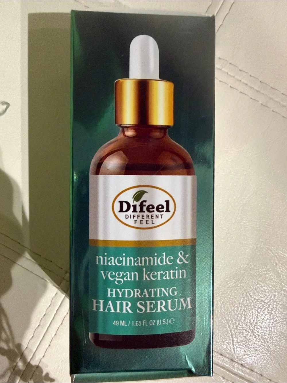 Niacinamide & Vegan Keratin Hydrating Hair Serum - Green